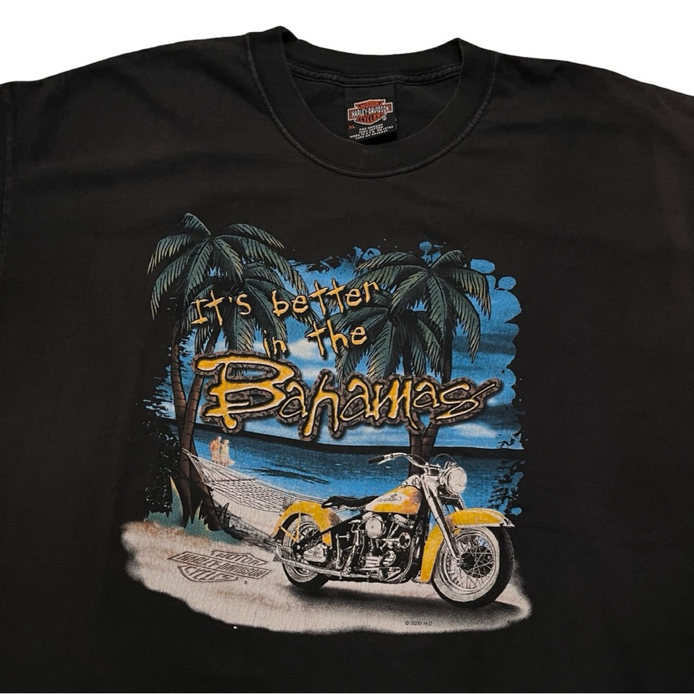 HARLEY DAVIDSON VINTAGE BAHAMAS GRAPHIC T-SHIRT